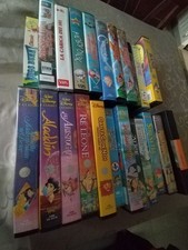 Videocassette VHS Walt Disney edizioni 1988-1998 con copertine originali da coll