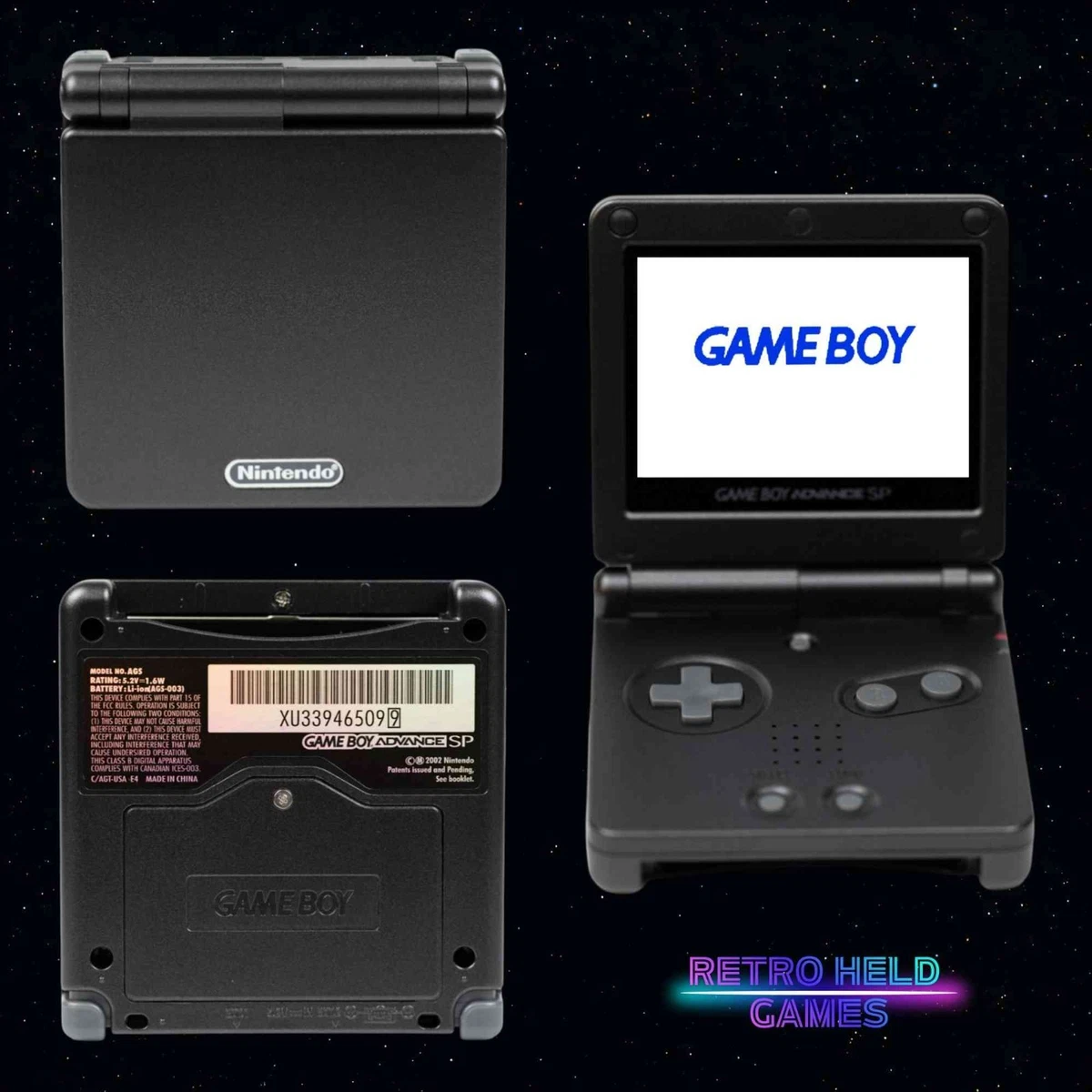 Nintendo Game Boy Advance SP Black Video Game Consoles for sale - eBay