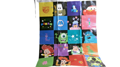 Daiso Disney Drawstring PlasticBag with Bottom Gusset Trick Or Treat Bag