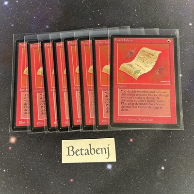 1x MTG Beta False Orders from Estate Collection