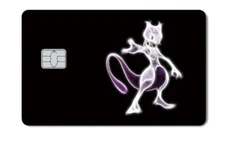 Mewtwo Pokemon Black Crystal Edition Credit Card Skin / Decal Sticker NEW