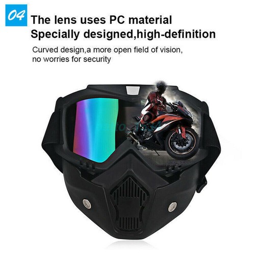 Tactical Airsoft Goggles Mask Cyberpunk Paintball Cycling Face Protective Helmet - Picture 7 of 18