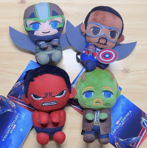 Captain America Brave New World & you Mascot Plush Doll 10cm Falcon Set of 4