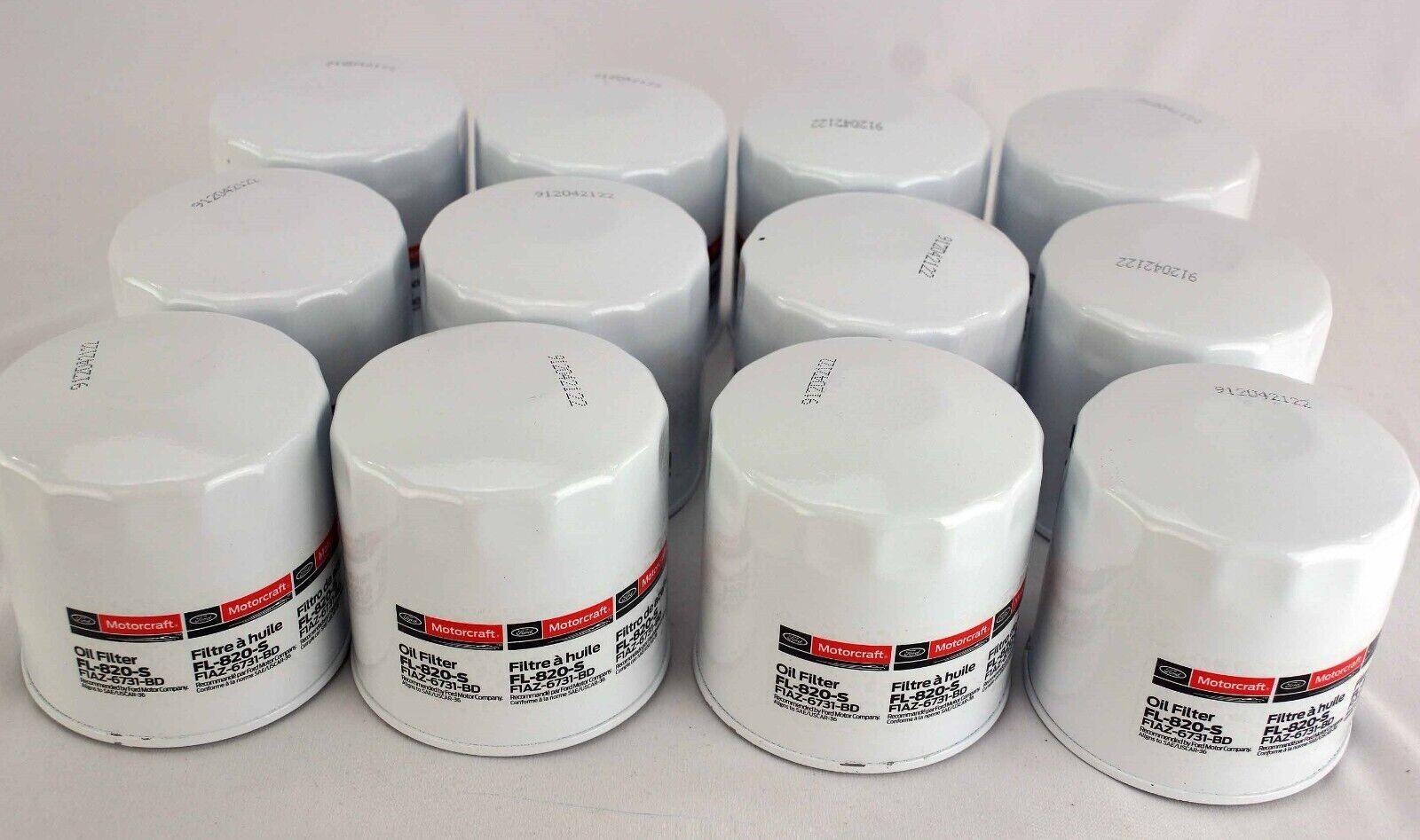 FORD Genuine OEM Motorcraft FL820S Engine Oil Filter Ford Bulk PACK OF 12 NEW