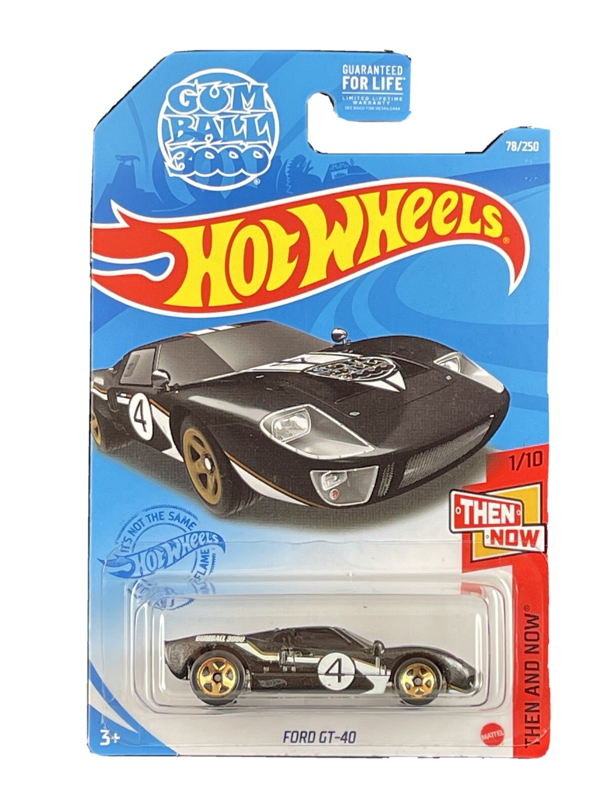 Hot Wheels 2021 HW Then And Now Black Ford GT-40 Gum Ball 3000