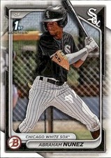 2024 BOWMAN PROSPECT PAPER 1ST CHICAGO WHITE SOX - ABRAHAM NUNEZ #BP-56