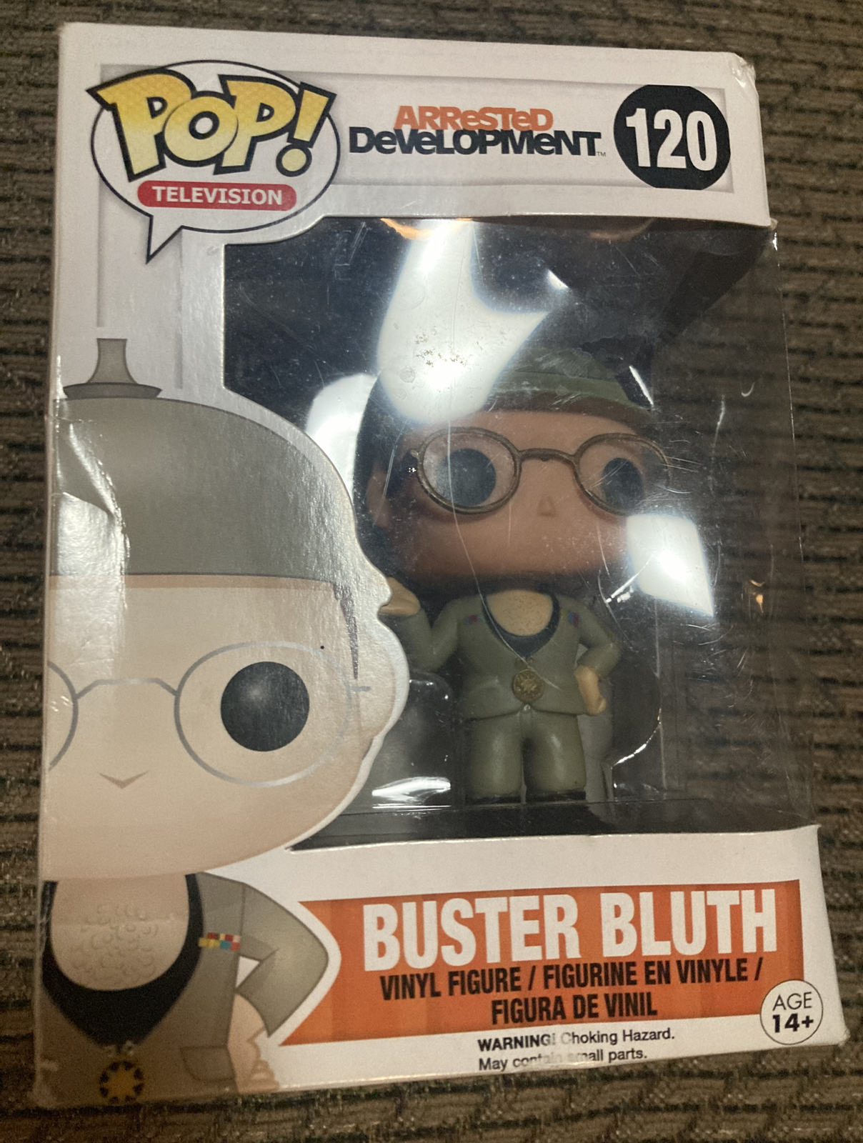 Funko Pop 120 Arrested Development Buster Bluth Vinyl Figure, Used W/ Box Damage
