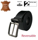 MENS LEATHER BELT 1.5"  ADJUSTABLE LENGTH JEANS BELT BLACK BROWN GENUINE WHITE