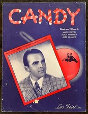 Candy 1944 Vintage Piano Vocal Sheet Music Mack David, Joan Whitney, Alex Kramer