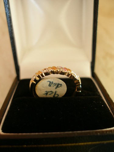 9 CARAT GOLD 5 STONE BRILLIANT CUT DIAMOND ETERNITY WEDDING RING MADE IN UK BNIB - Picture 3 of 6