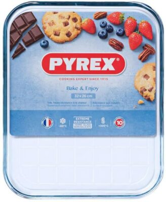 Pyrex Transparent Oven safe Scratch Resistant Glass Baking