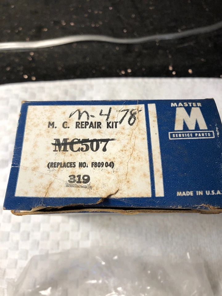 NOS 1973-74 Lincoln 1973-77 Ford Thunderbird Master Cylinder Repair Kit - Image 4 of 4