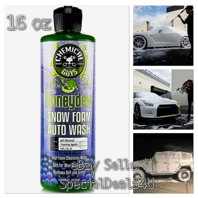 Chemical Guys Honeydew Snow Foam Car Wash Soap and Cleanser Vehicle 16 oz Boat eBay