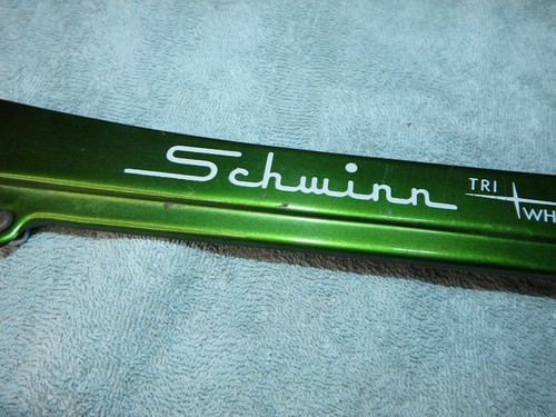 Schwinn Tri Wheeler Town And Country Chain Guard 60’s 70’s Original Trike Green - Picture 4 of 17