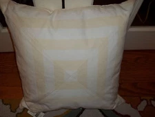 NWT Ralph Lauren Regatta Cream Decorative Bed Pillow 20x20