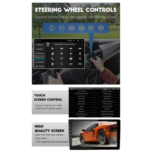 Radio estéreo de auto de 10,1" 2G+32G para cámara Carplay Honda Accord X 2018 2019-2021 - Imagen 8 de 12
