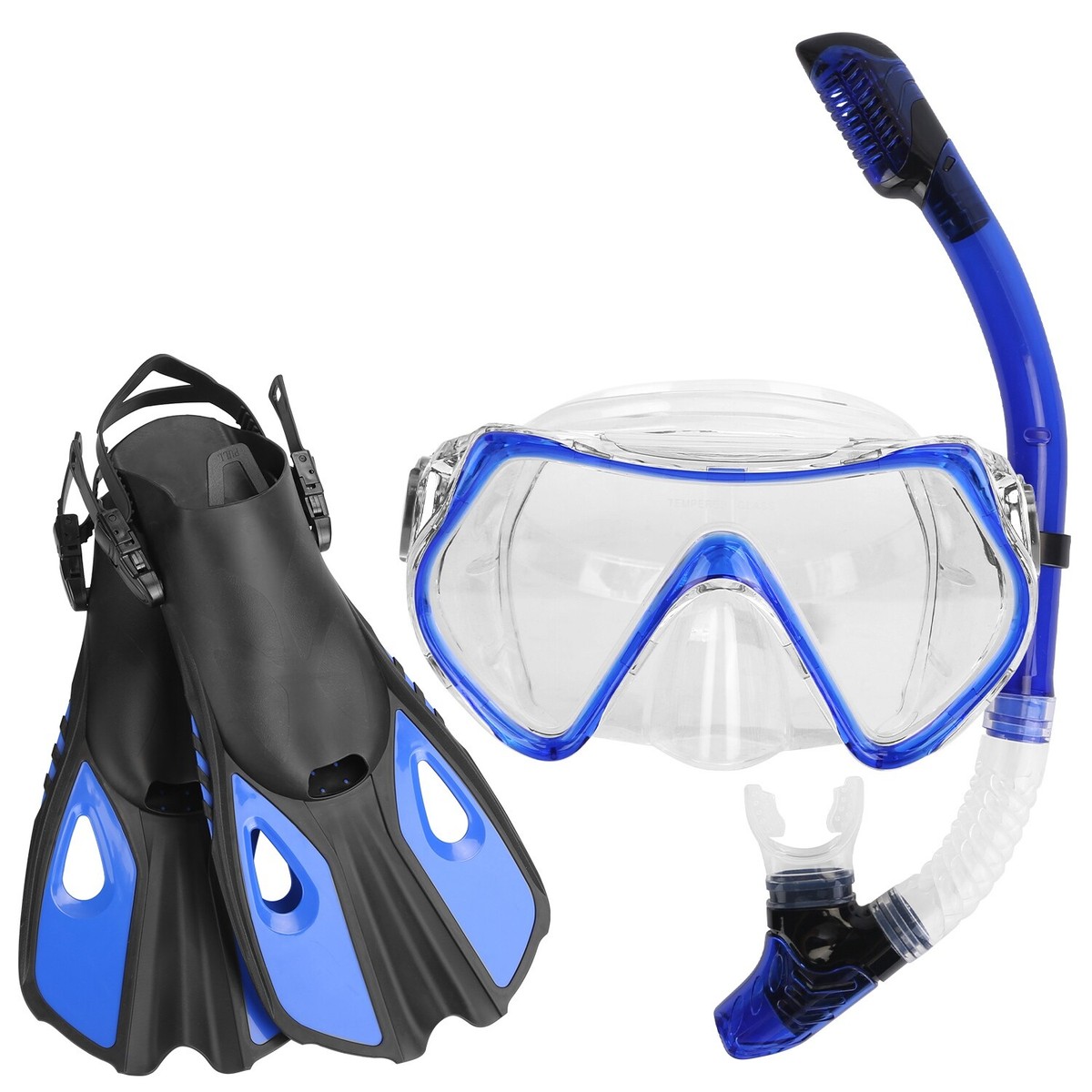 Dry Top Anti-fog Snorkel Gear Snorkel Set PIYAZI Snorkeling Set For ...