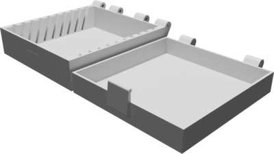 Microscope Blade Storage Box - Parametric Lab Equipment Safety Organizer