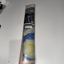 DIY 5D Diamond Painting by Number Kit, Full Round, Starry Night, 16x12 Inches