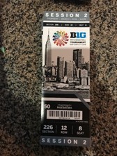 2018 BIG TEN TOURNAMENT TICKET STUB SESSION 2 BASKETBALL MICHIGAN IOWA 3/1