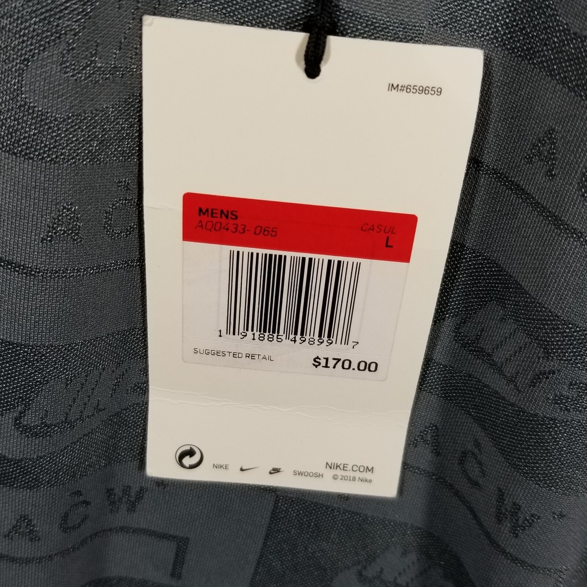 Mens Nike x A-Cold-Wall Long Sleeve Top Cool Atmosphere Gray Mens Nike x A-Cold-Wall Long Sleeve Top Cool Atmosphere Gray