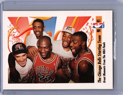 1991 Skybox Michael Jordan Pippen Grant Paxson Cartwright Bulls Starting Team337