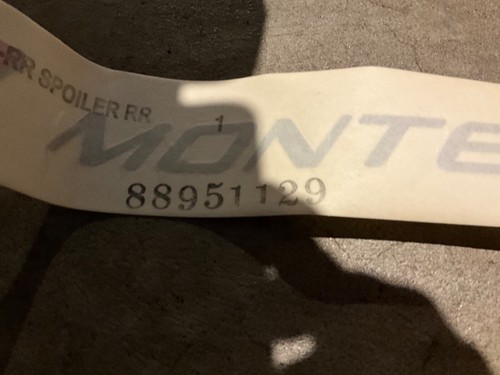 OEM GM 2000-2003 Monte Carlo Pace Car Windshield Spoiler Decal Kit 88894531 - Picture 4 of 14