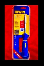 Irwin Magnetic Screwdriver Multi Tool 5 Bit Set: 9” Length,slotted/Phillips Incl