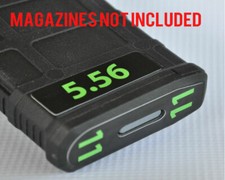5.56 MAG STICKERS fits MAGPUL PMAG 30 GEN M3 MAGS LIME NUMBERS 7-12