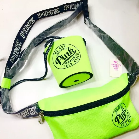 BRAND NEW Neon Green PINK by Victoria s Secret Fanny Pack
