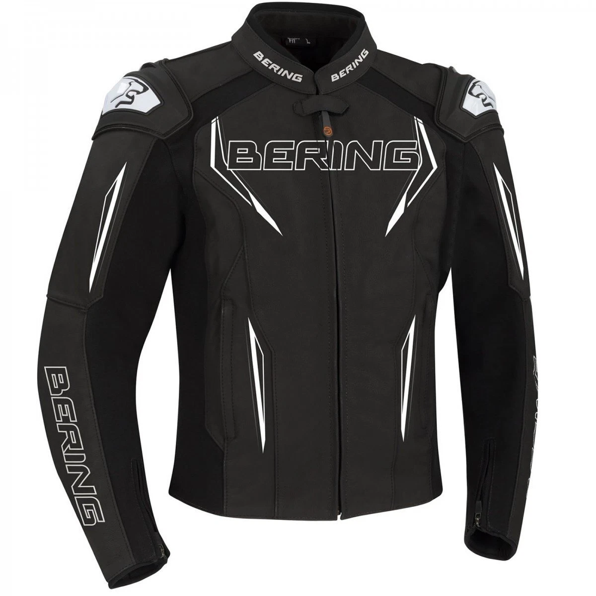 Bering Sprint-R Black White Grey Leather Motorcycle Jacket - New! Fast  Shipping! | eBay