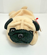 Ty Beanie Baby PUGSLY The Pug 1996 with Tag 5-2-96 style 4106