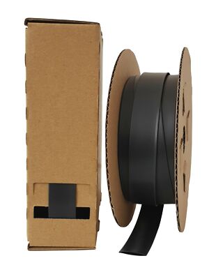 5m Schrumpfschlauch 25,4mm (2:1) Polyolefin 125°C schwarz in Spenderbox Minibox
