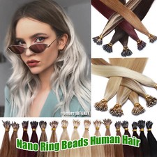 CLEARANCE Nano Ring 100 Remy Human Hair Extensions Micro Loop Beads Ombre Color