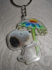 DOG WITH FLOWER KEYCHAIN