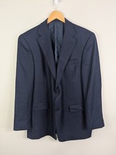 Hart Schaffner Marx Blazer Men's 42L Blue Loro Piana 100% Cashmere