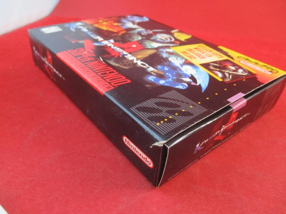 Killer Instinct Super Nintendo SNES con caja + tarjetas promocionales de IA + GRAN lote de tarjetas CCG Foto 3 de 4