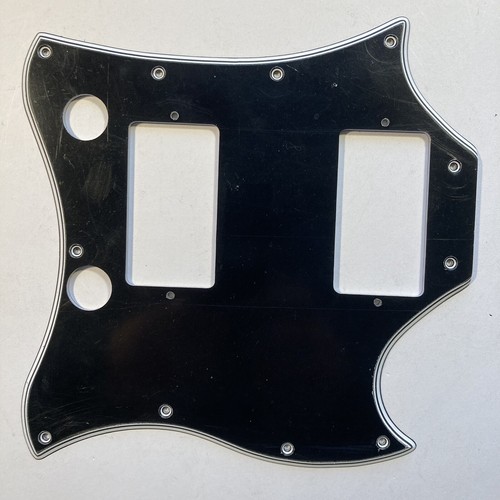 5 Ply Black/White WIDE BEVEL Batwing Pickguard for Gibson SG HP High Performance - Picture 2 of 7
