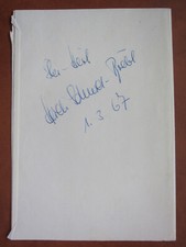 Oryginalny autograf zjazd mistrzyni olimpijskiej 1964 Heidi Biebl - na papierze