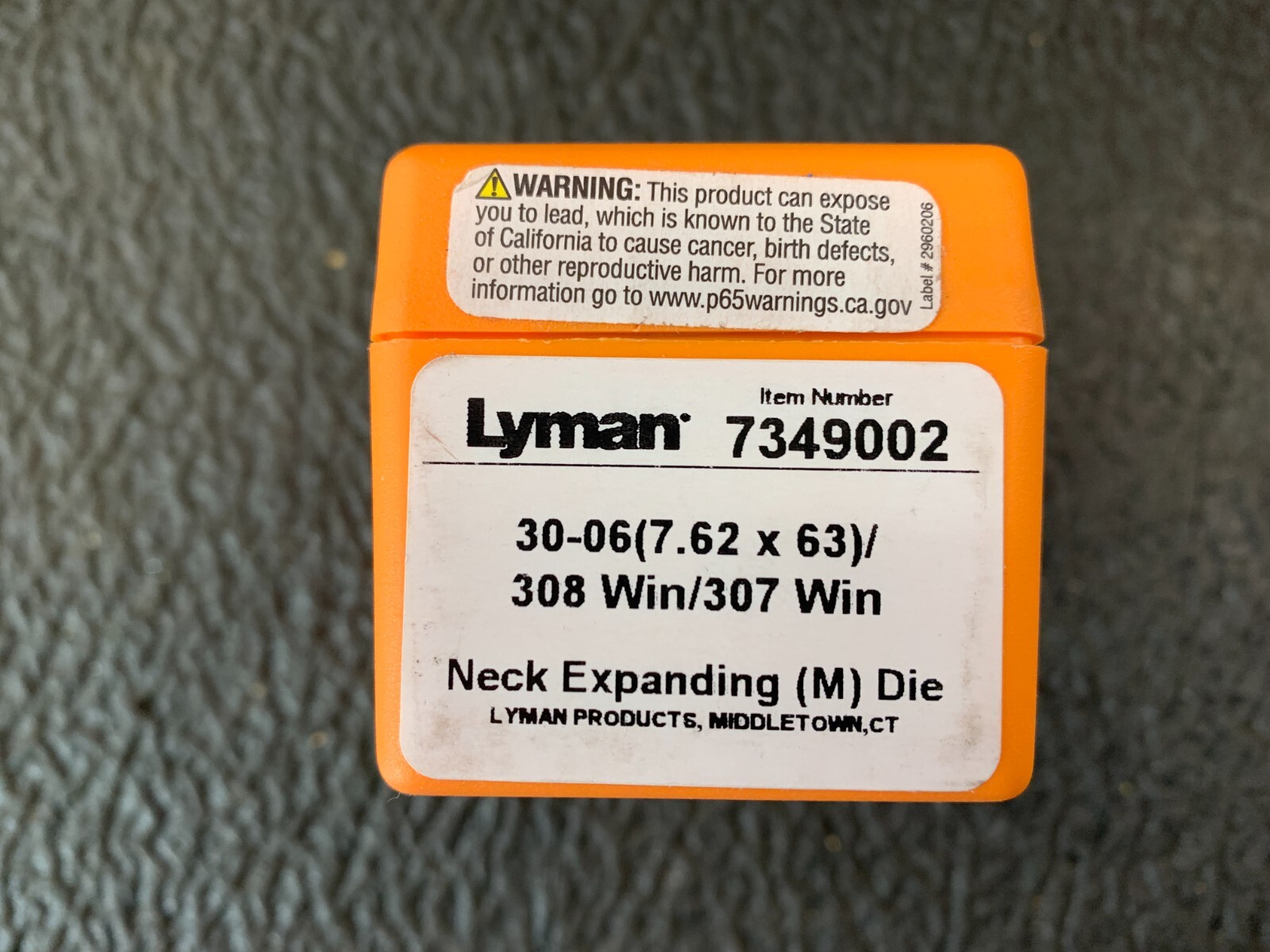 Lyman Neck Expanding (M) Die 3006/7.62x63/308 Win/307 Win P/N 7349002