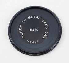 Heavy Duty Metal Screw In Front Lens Cap 46mm/49mm/52mm/55mm/58mm/62mm/67mm/72mm