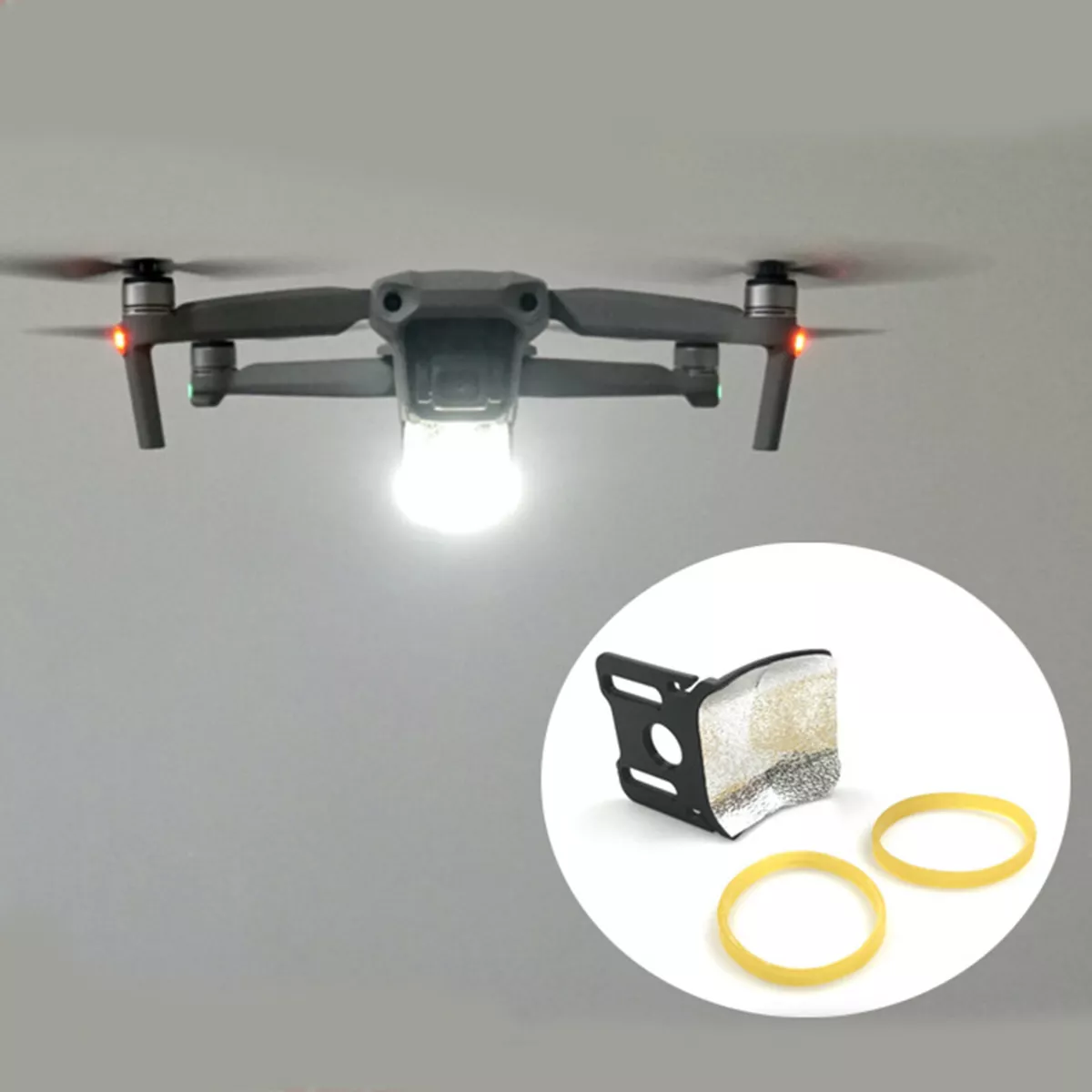 For DJI Mavic Air Accessory LED Night Flying Light Searchlight Reflector |