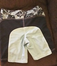 Lands End Boys Swim Trunks Tropical Blue On Top Dark Blue  Light Blue On Bottom