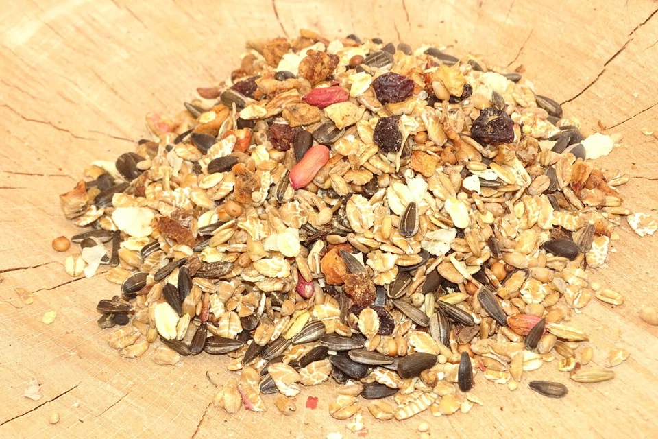 Futterbauer Premium Ganzjahresvogelfutter mit leckeren Früchten 12,5kg