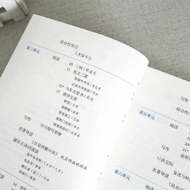 Chinese textbook +mathematics grade8-A 人教版初中二年级/8年级语文数学书上册 - Image 3 of 4