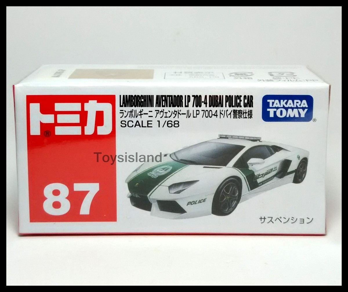 TOMICA 87 LAMBORGHINI AVENTADOR LP 700-4 DUBAI POLICE CAR 1