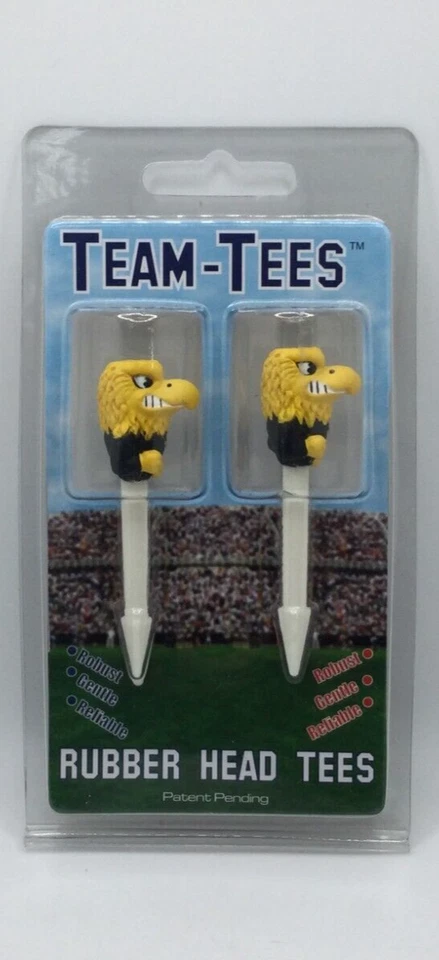 Camisetas de golf Iowa Hawkeyes Mascot Golf Pro Rubber Head Team, 6 camisetas de golf en total ⛳🏈 Foto 2 de 3