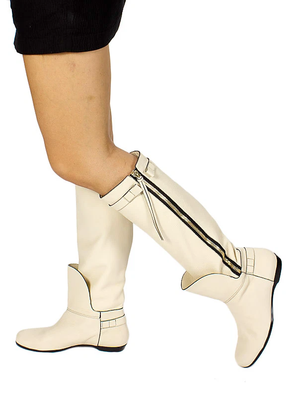 Auténticas Botas Gianmarco Lorenzi Cuero Nuevas Diseñador Italiano Tallas 10 Foto 2 de 3