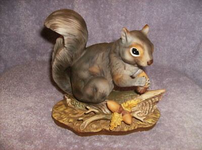 NEW HOMCO #1146 GREY SQUIRREL FIGURINE MASTERPIECE 6'' NEW IN BOX