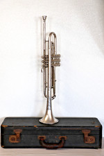 1940 VTG Cavalier Student/Beginner Silver Plated Trumpet w/Case Elkhart